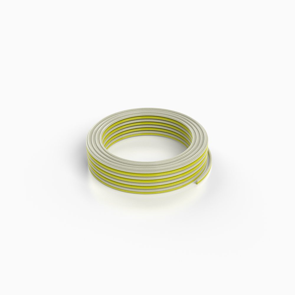 Yellow/White Bonded Tubing