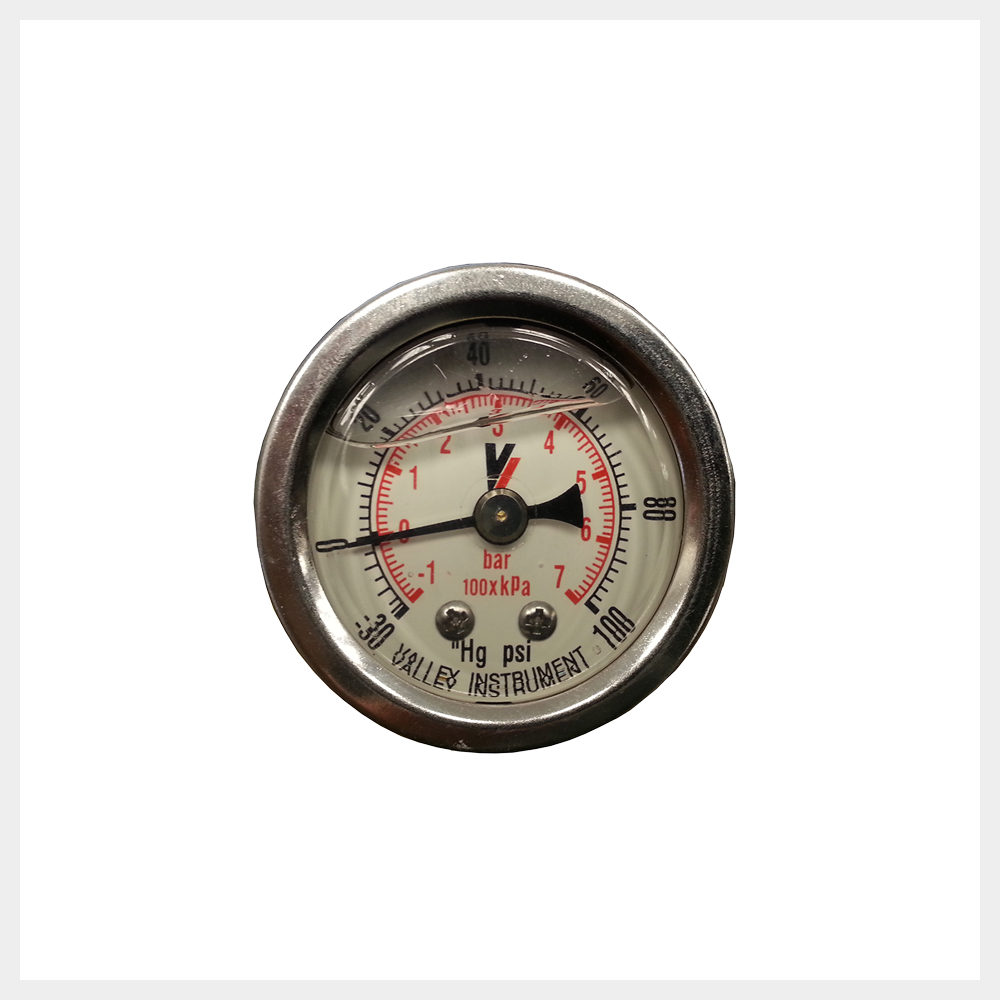 2.5" Oil Filled Vacuum Gauge Bottom Mount Blick Industries